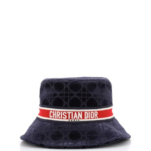 Teddy D Bucket Hat Cannage Embroidered Velvet